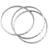 Stainless Steel 3 piece Ripple Bangle