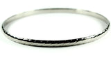 Stainless Steel Thin Twist Bangle