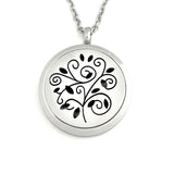 Stainless Steel Spiral Tree Scent Pendant