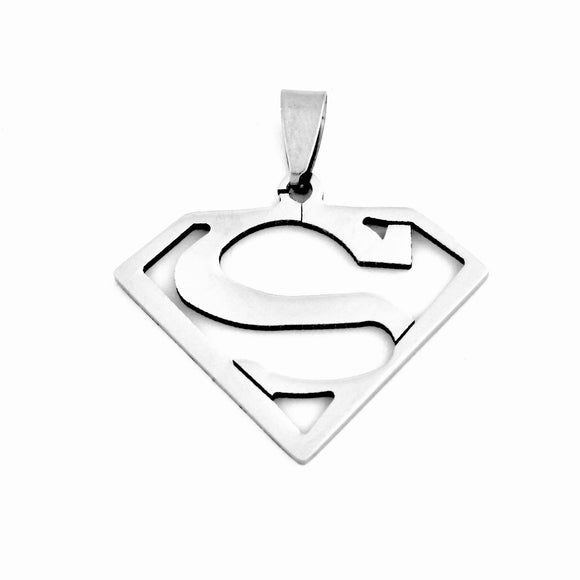 Stainless Steel Superman Pendant 2