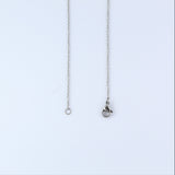 Stainless Steel 10mm Black CZ On Chain 45cm