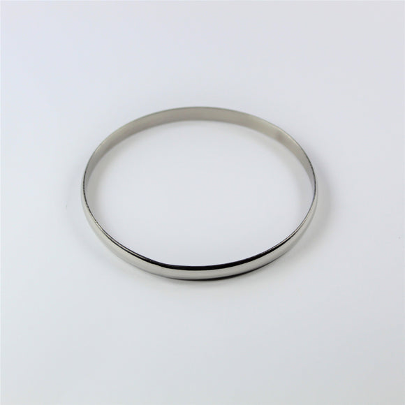 Stainless Steel Flat Bangle