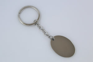 Stainless Steel Oval Keyring
