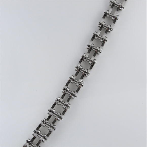 Stainless Steel Wide Bike Chain Bracelet