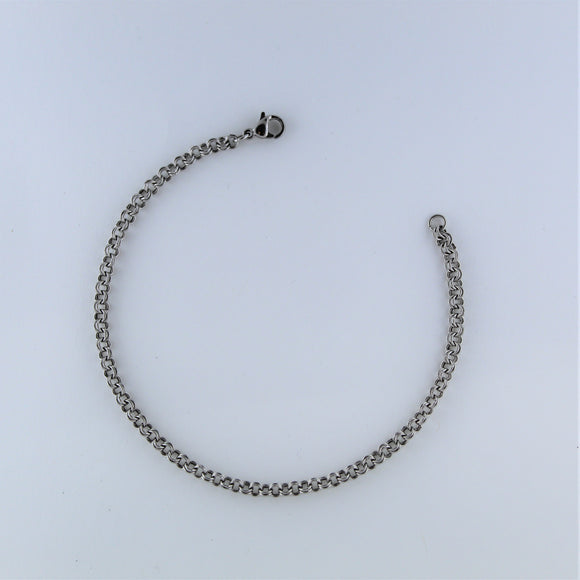 Stainless Steel Double Ring Bracelet