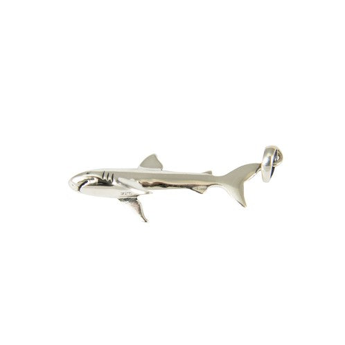 Sterling Silver Shark Pendant