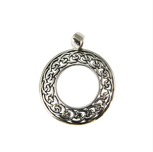 Sterling Silver Celtic Circle Pendant