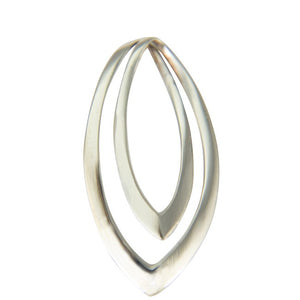 Sterling Silver Double Pointed Drop Pendant