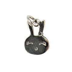 Sterling Silver Bunny Face Pendant