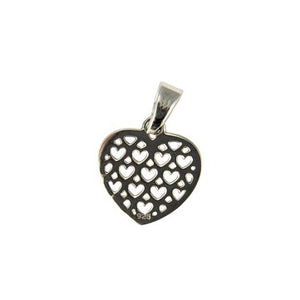 Sterling Silver Small Hearts Pendant