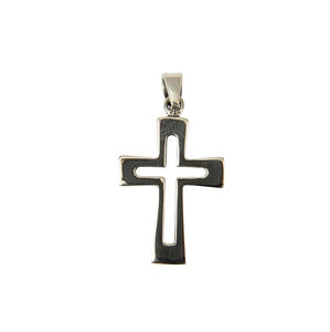 Sterling Silver Squared Cross Pendant