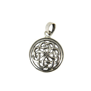 Sterling Silver Round Celtic Pendant
