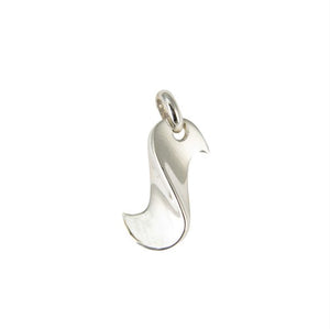 Sterling Silver Curved S Pendant