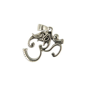 Sterling Silver Elephant OHM Pendant