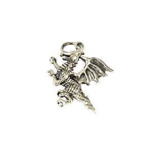 Sterling Silver Small Dragon Pendant