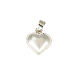 Sterling Silver Small Hollow Heart Pendant