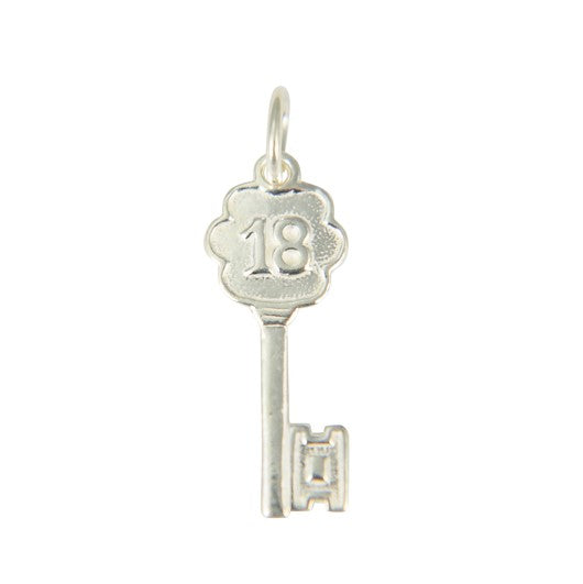 Sterling Silver 18 Key Pendant