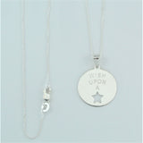 Sterling Silver Wish Upon A Star Pendant with Chain