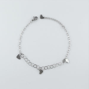 Stainless Steel Heart Anklet