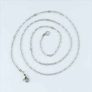 Stainless Steel Oval Chain 55cm