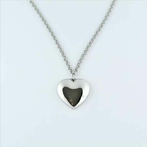 Stainless Steel Chain with Heart Pendant 50cm