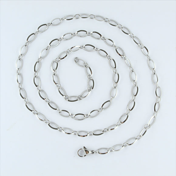 Stainless Steel Oval Chain 71cm