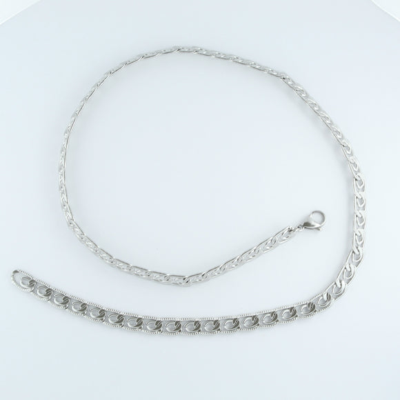 Stainless Steel Greek Chain 55cm