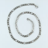 Stainless Steel Figaro Chain 45cm