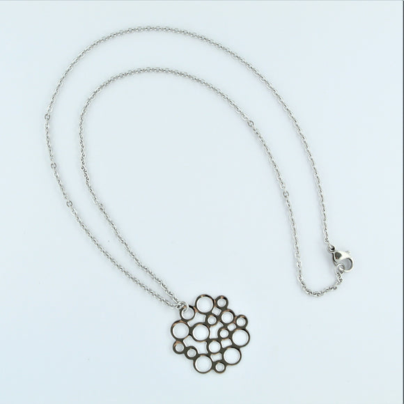 Stainless Steel Bubbles On Chain 45cm