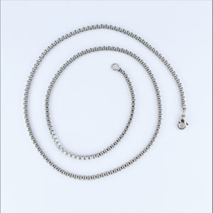 Stainless Steel Box Chain 50cm