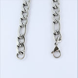 Stainless Steel Figaro Chain 56cm