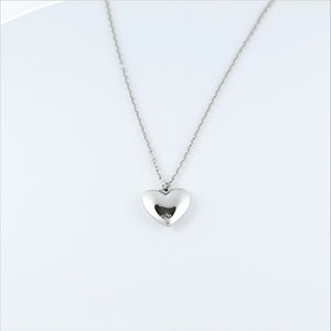 Stainless Steel Heart on Chain 45cm