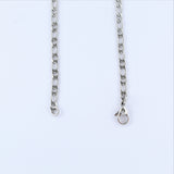 Stainless Steel Figaro Chain 50cm