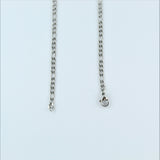 Stainless Steel Figaro Chain 55cm