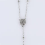 Stainless Steel Rosary Bead Chain 54cm