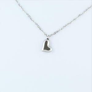 Stainless Steel Heart On Chain 60cm