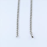 Stainless Steel Etched Flat Curb Chain 60cm