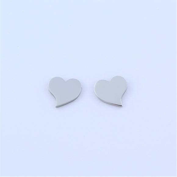 Stainless Steel Heart Earrings
