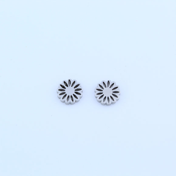 Stainless Steel Small Daisy Earrings