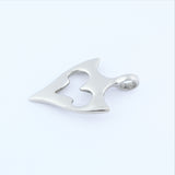 Stainless Steel Tribal Triangle Pendant 2