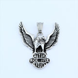 Stainless Steel Eagle Ride Free Pendant