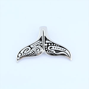 Stainless Steel Whale Tail Pendant