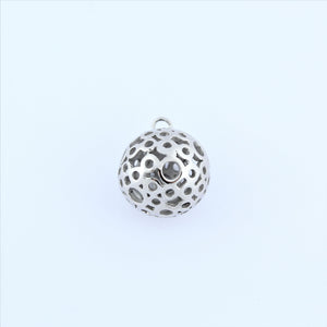 Stainless Steel Bubble Ball Pendant
