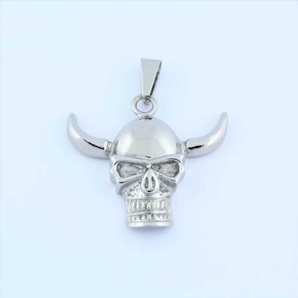 Stainless Steel Viking Skull Pendant