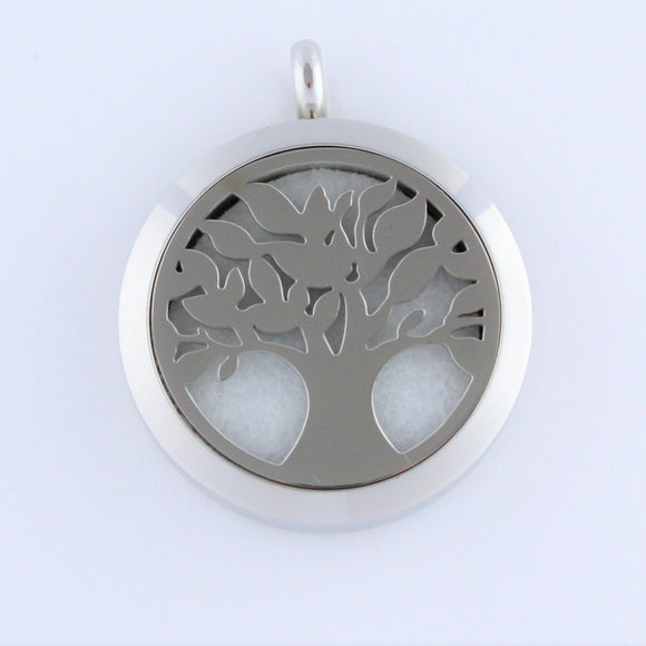 Stainless Steel Family Tree Scent Pendant